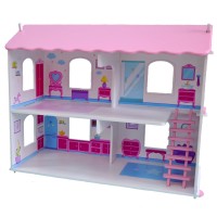 Кукольный дом Виктория с интерьером и мебелью и 5 предметов