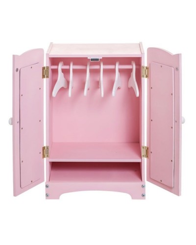 Набор кукольной мебели (шкаф+стул), цвет Розовый