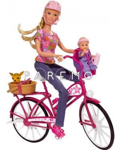 Кукла Штеффи на велосипеде 29 см