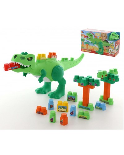 Набор Динозавр + конструктор (30 элементов) (в коробке)