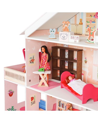 Кукольный домик Мечта (с мебелью)