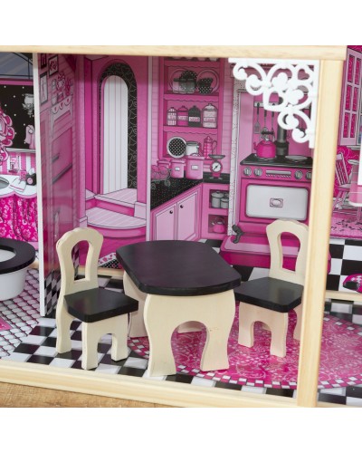 Кукольный домик для Барби с мебелью Амелия