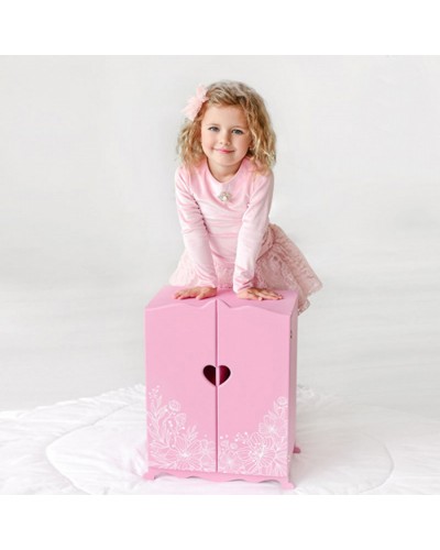Шкаф для кукол, цвет: розовый
