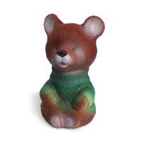 Резиновая игрушка Медвежонок Медвежка 14 см