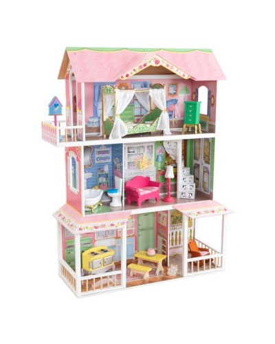 Деревянный дом для Барби Карамельная Саванна (Sweet Savannah) с мебелью в подарочной упаковке