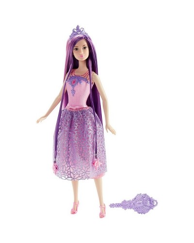 Куклы принцесса Barbie с длинными фиолетовыми волосами