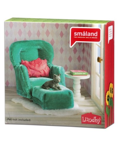 Кукольная мебель Смоланд Кресло с пуфиком