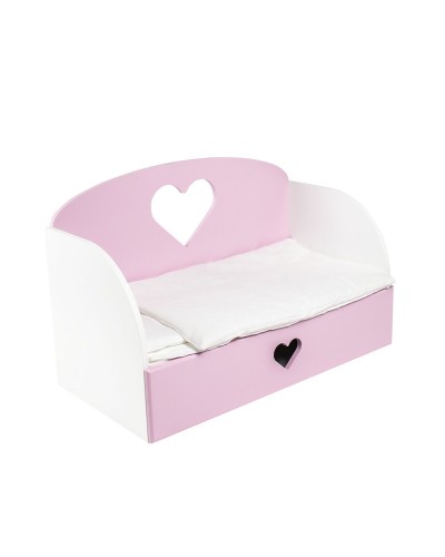 Диван – кровать Сердце Мини, цвет: розовый