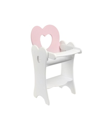 Кукольный стульчик для кормления Мини, цвет: нежно-розовый