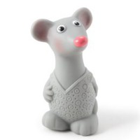 Резиновая игрушка Мышонок серый 12 см