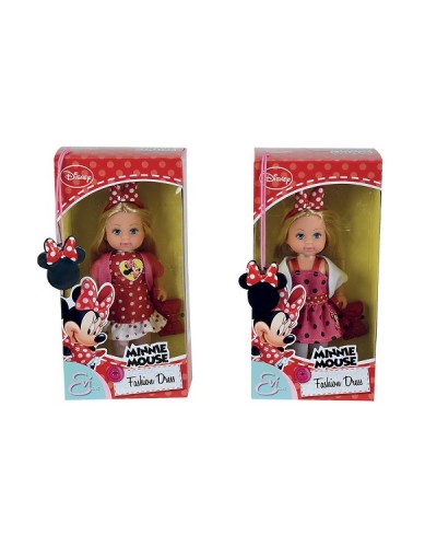 Кукла Еви Minnie Mouse вечернее платье, 12 см.,2 в.,24/192