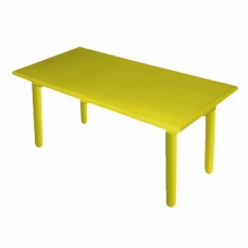 Большой стол "Королевский", пластиковый, цвет Желтый