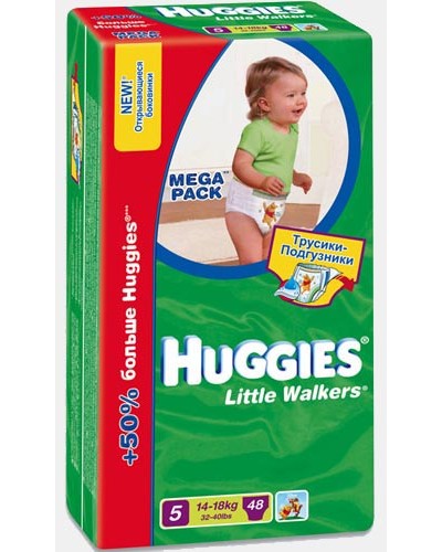 Подгузники-Трусики Little Walkers Mega 11-18 кг/13-17кг  48 шт