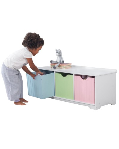 Скамья с ящичками для хранения Storage Bench Pastel