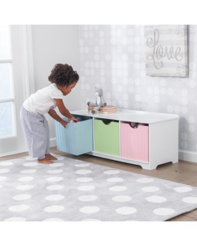 Скамья с ящичками для хранения Storage Bench Pastel