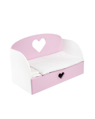 Диван – кровать Сердце, цвет: розовый