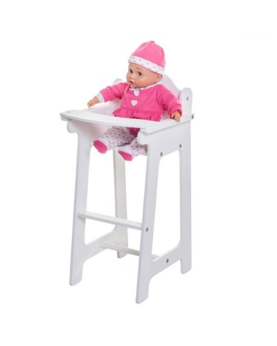 Набор кукольной мебели (стул+люлька+шкаф), цвет Белый