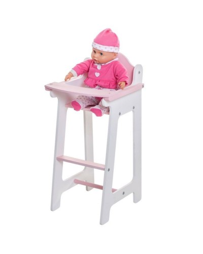 Набор кукольной мебели (стул+люлька+шкаф), цвет Розовый