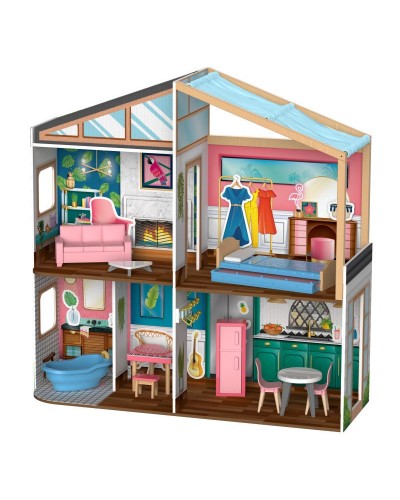 Кукольный домик с магнитным дизайном интерьера